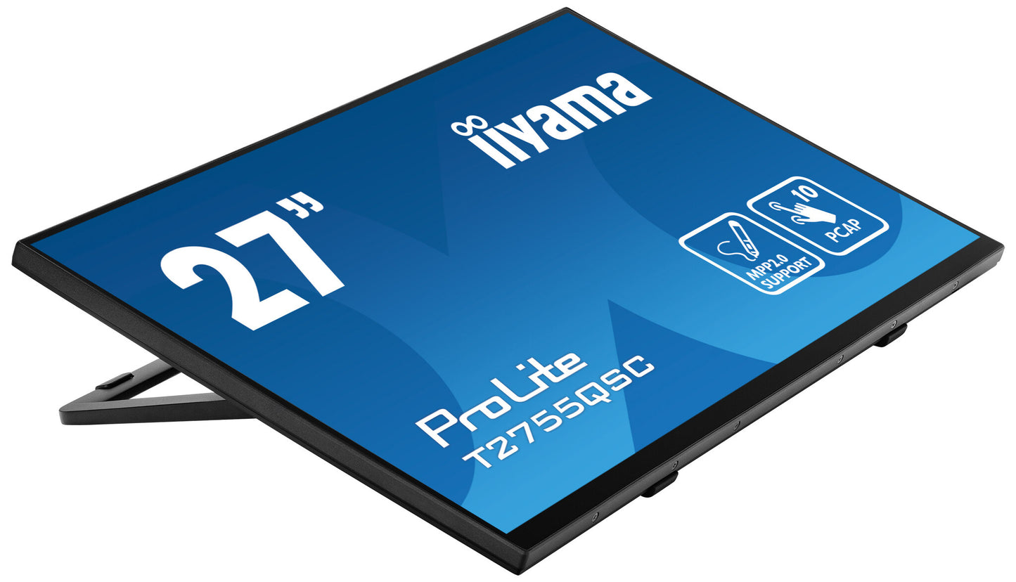 iiyama ProLite T2755QSC-B1 computer monitor 68.6 cm (27") 2560 x 1440 pixels Quad HD LCD Touchscreen Black