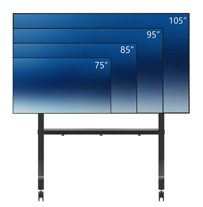 Neomounts FL50-575BL1 TV trolley 65-110" - fast installation - TÜV