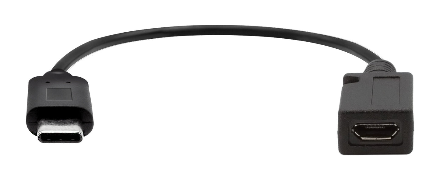 ProXtend USBC-MICROB-0002 USB cable USB 2.0 0.2 m Micro-USB B Black