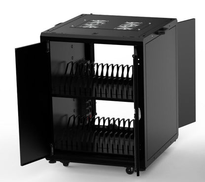 Lanview LVR16U7075BL-DCN-LAPTOP portable device management cart/cabinet Black