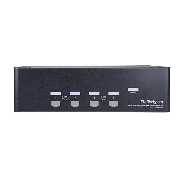 StarTech.com 4-Port Dual DisplayPort KVM Switch - 4K 60Hz