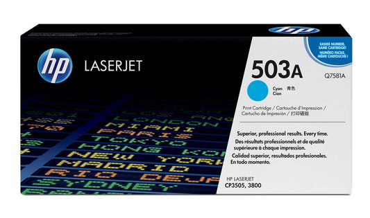 HP 503A Cyan Original LaserJet Toner Cartridge
