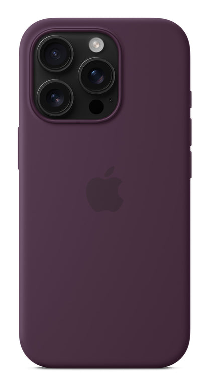 Apple iPhone 16 Pro Silicone Case with MagSafe - Plum