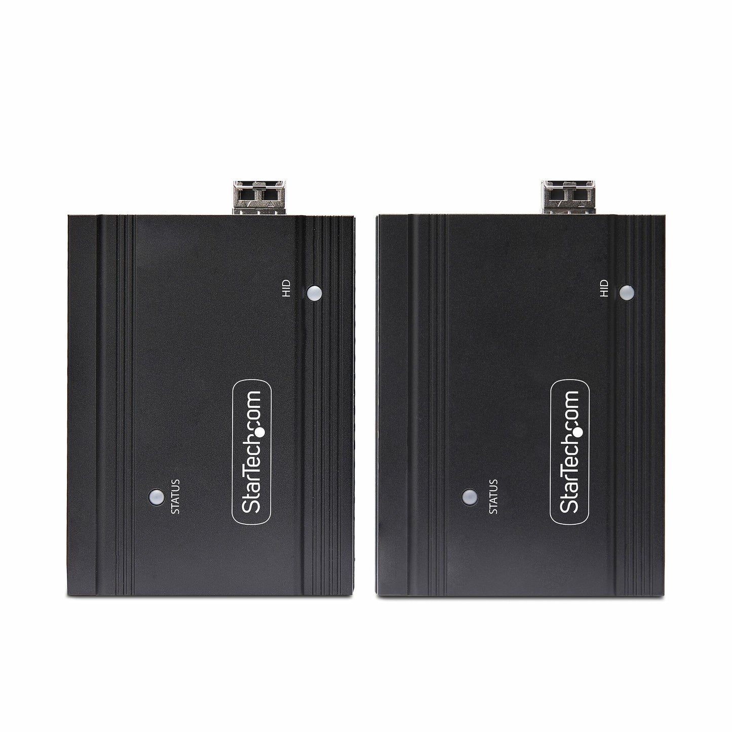 StarTech.com DisplayPort KVM Extender over Fiber Optic, 4K 60Hz, Console Extender Kit, Up to 984ft/300m (Multi-mode) with Pre-installed SFP+ Modules, 3x USB HID