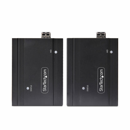 StarTech.com DisplayPort KVM Extender over Fiber Optic, 4K 60Hz, Console Extender Kit, Up to 984ft/300m (Multi-mode) with Pre-installed SFP+ Modules, 3x USB HID