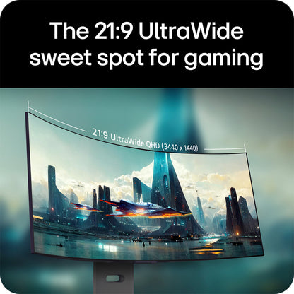 LG 34GX900A-B computer monitor 86.4 cm (34") 3440 x 1440 pixels Wide Quad HD OLED Black