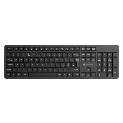 eSTUFF GLB212302 keyboard Office USB QWERTY UK English Black
