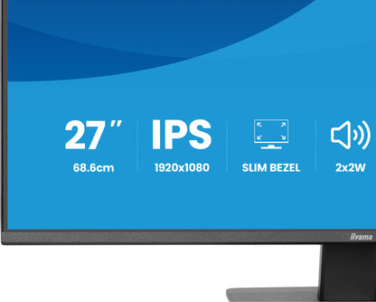 iiyama ProLite X2793HSU-B1 computer monitor 68.6 cm (27") 1920 x 1080 pixels Full HD LED Black