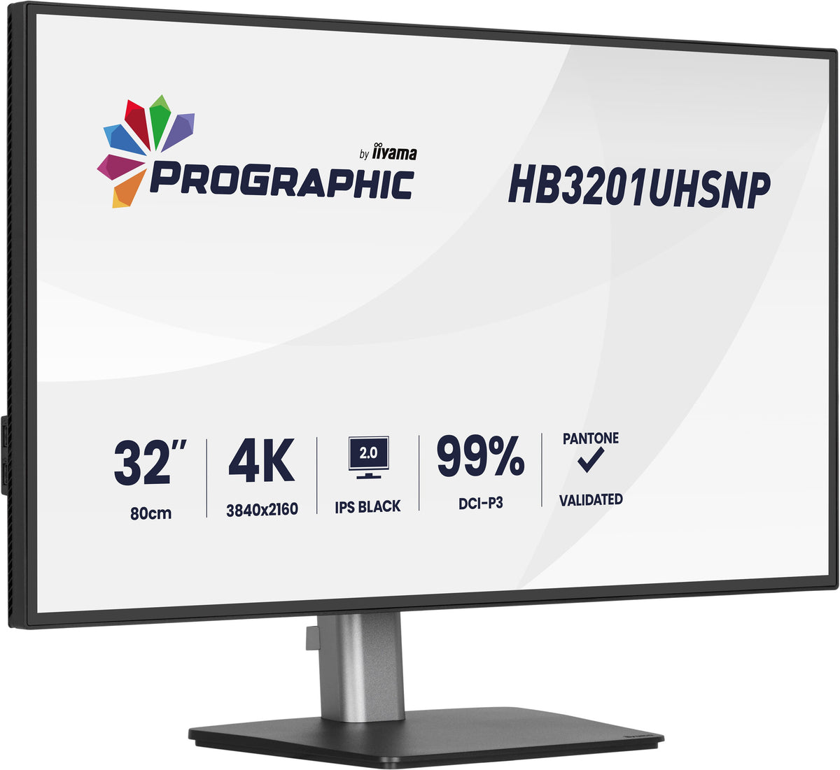 iiyama ProGraphic HB3201UHSNP-B1 computer monitor 80 cm (31.5") 3840 x 2160 pixels 4K Ultra HD Black
