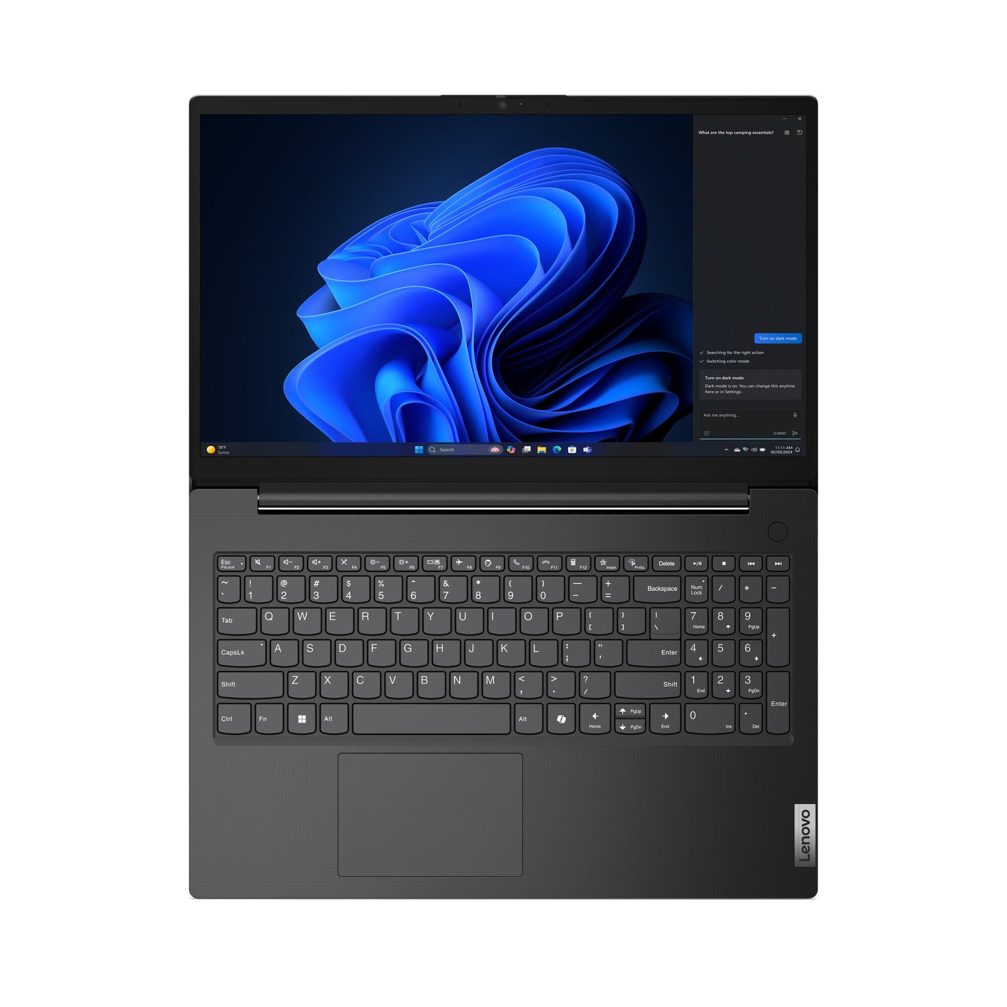 Lenovo V15 G5 IRL Intel® Core™ i5 i5-13420H Laptop 39.6 cm (15.6") Full HD 8 GB DDR5-SDRAM 256 GB SSD Wi-Fi 6 (802.11ax) Windows 11 Pro UK English Black