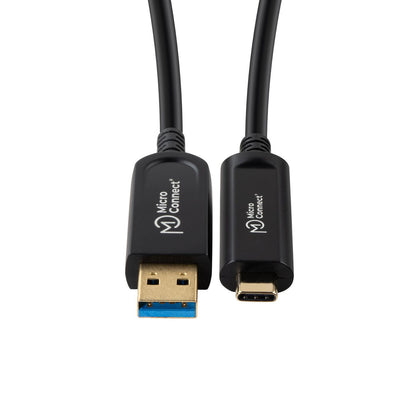 Microconnect MC-USB3.2CA10OP USB cable USB 3.2 Gen 2 (3.1 Gen 2) 10 m USB A USB C Black