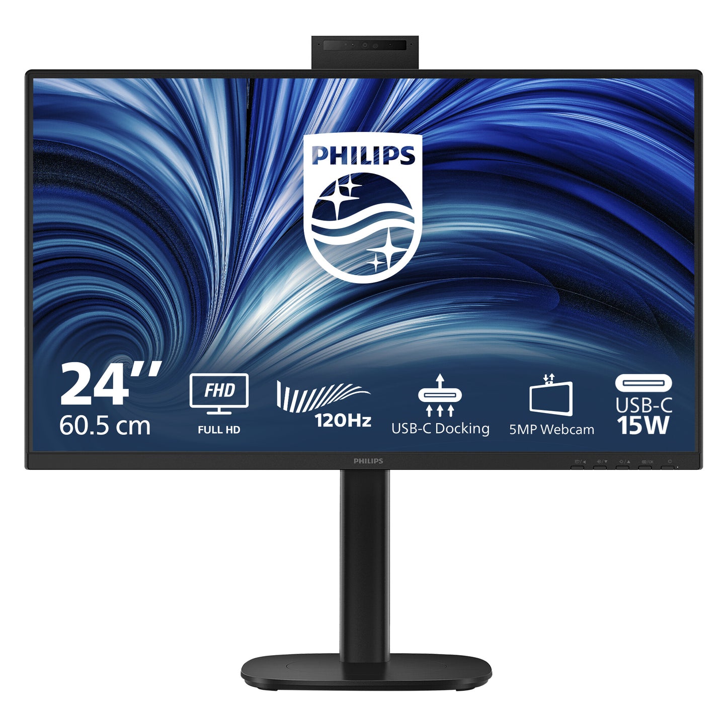 Philips 3000 series 24B2U3301H/00 computer monitor 60.5 cm (23.8") 1920 x 1080 pixels Full HD LCD Black