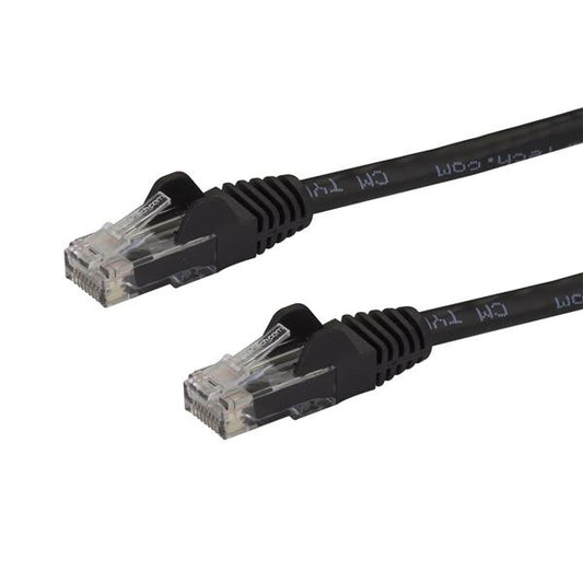 StarTech.com 10m CAT6 Ethernet Cable - Black CAT 6 Gigabit Ethernet Wire -250MHz 100W PoE RJ45 UTP Network/Patch Cord Snagless w/Strain Relief Individually Tested