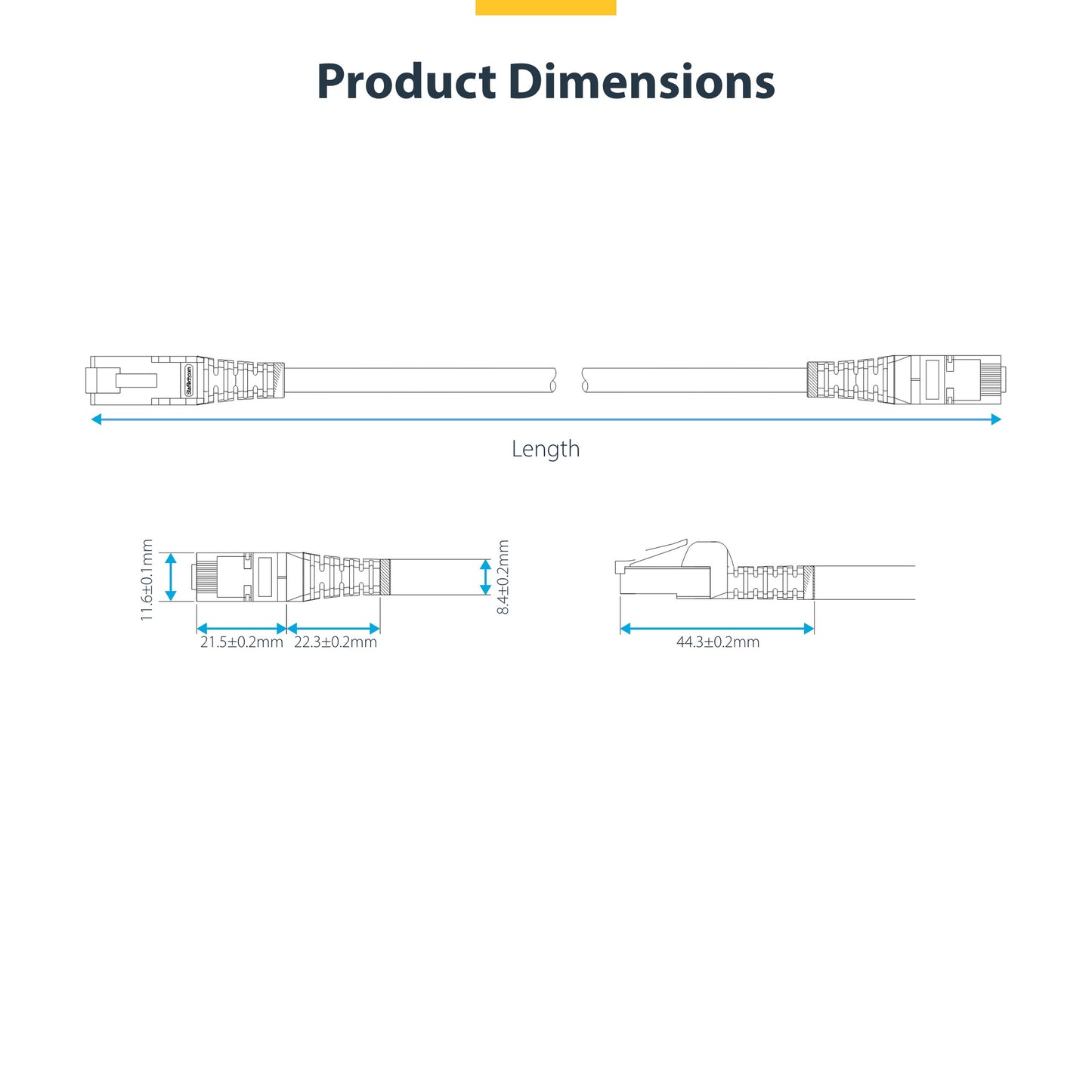 StarTech.com 1m White CAT8 Ethernet Cable, Snagless RJ45, 25G/40G, 2000MHz, 100W PoE++, S/FTP, 26AWG Pure Bare Copper Wire, LSZH, Shielded Network Patch Cord w/Strain Reliefs, Individually Tested