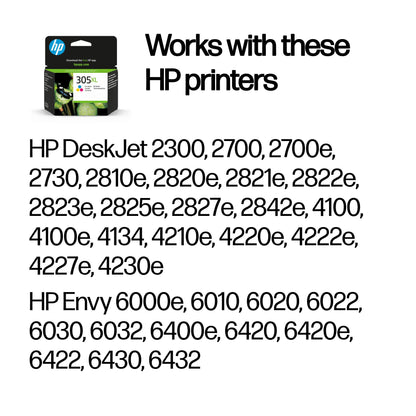 HP 305XL High Yield Tri-color Original Ink Cartridge