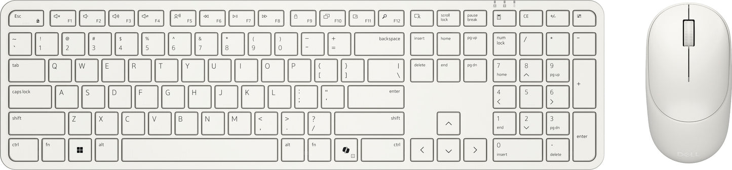 DELL Pro 5 KM526 keyboard Mouse included Home/Office RF Wireless QWERTY UK English White