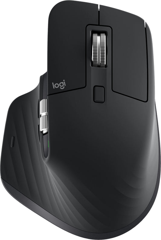 Logitech MX Master 3S mouse Office Right-hand RF Wireless + Bluetooth Laser 8000 DPI