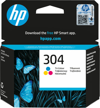 HP 304 Tri-color Original Ink Cartridge