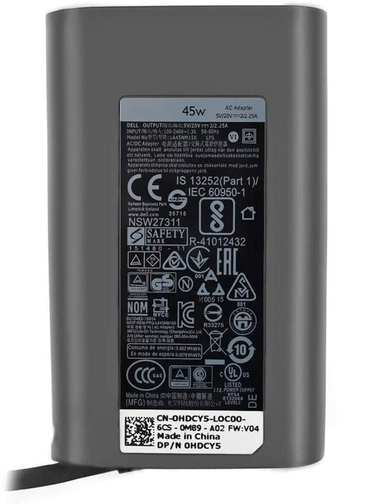 DELL 492-BBUU power adapter/inverter Indoor 45 W Black