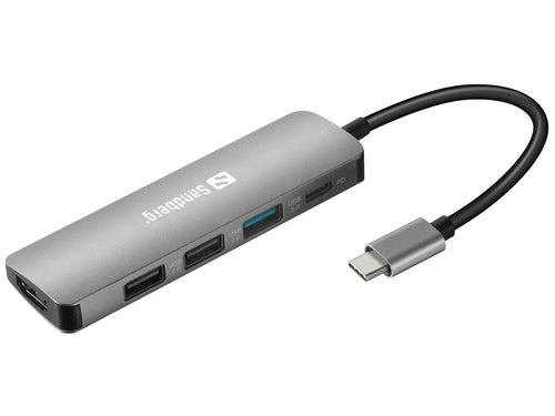 SANDBERG USB-C Dock HDMI+3xUSB+PD 100W