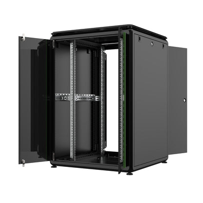 Lanview RDL22U88BL rack cabinet 22U Freestanding rack Black