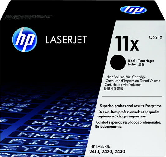 HP 11X High Yield Black Original LaserJet toner cartridge 1 pc(s)