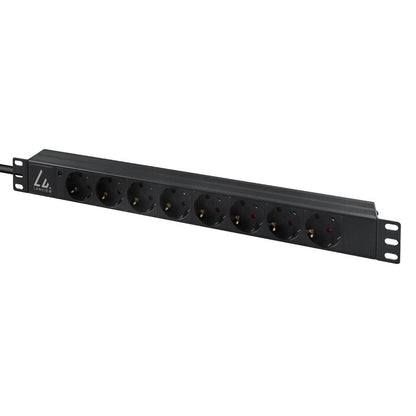 Lanview LVR-3MIEC-LIC-SCH8 power distribution unit (PDU) 8 AC outlet(s) 1U Black