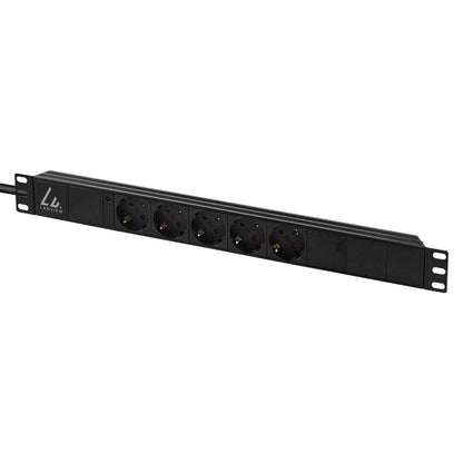 Lanview LVR-3MSCH-LIC-SCH5 power distribution unit (PDU) 5 AC outlet(s) 1U Black