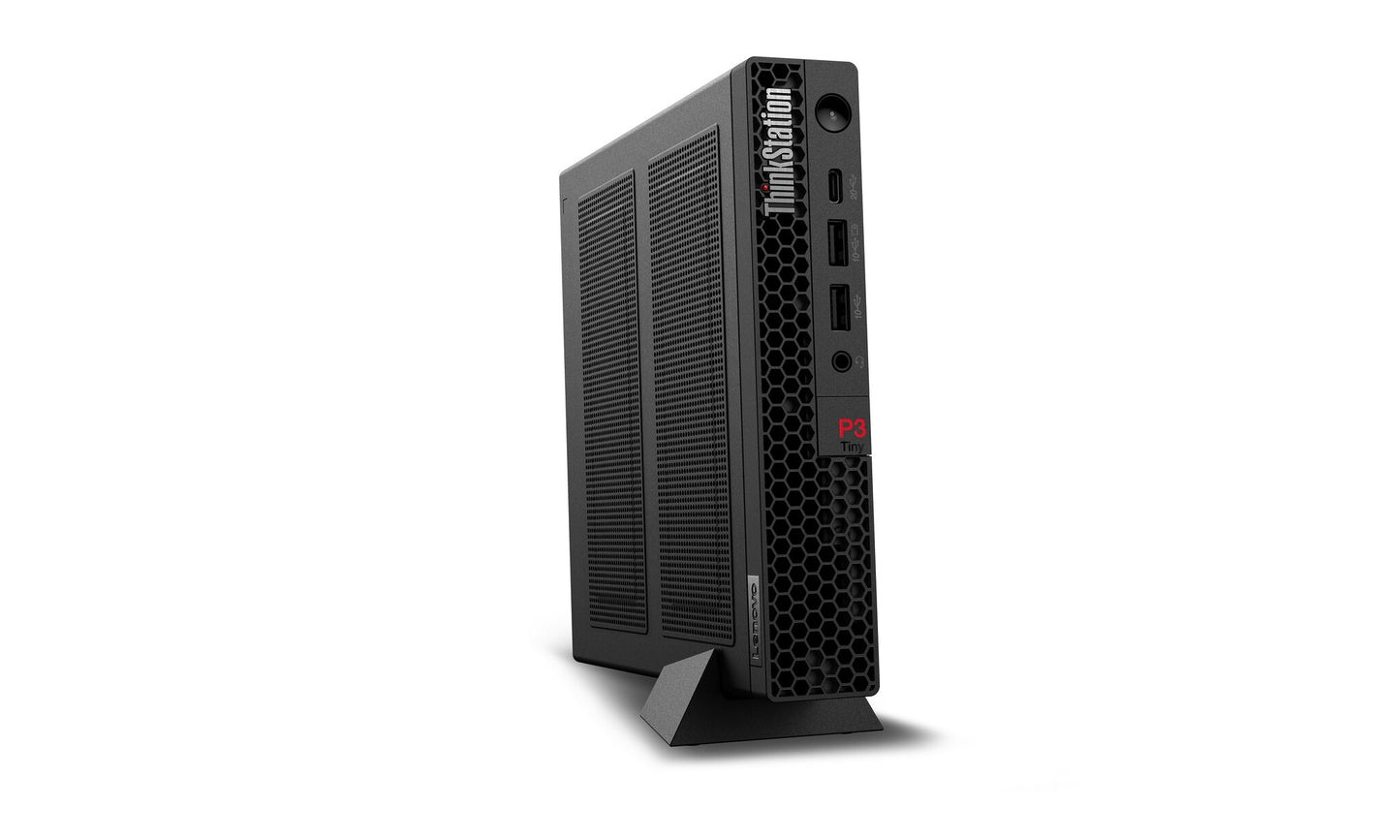 Lenovo ThinkStation P3 Tiny Gen 2 Intel Core Ultra 7 265 32 GB DDR5-SDRAM 1 TB SSD NVIDIA RTX A400 Windows 11 Pro Workstation Black