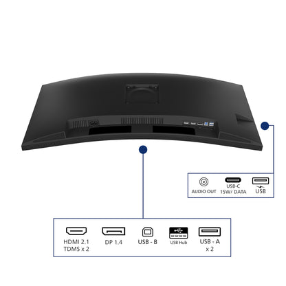 Philips 34B2N3500C/00 computer monitor 86.4 cm (34") 3440 x 1440 pixels Wide Quad HD LCD Black
