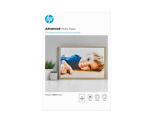 HP Advanced Photo Paper Glossy 250gsm A3 20 sheets