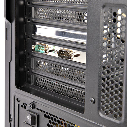 StarTech.com 2-Port PCI Express Serial Card, Dual Port PCIe to RS232 (DB9) Serial Card, 16C1050 UART, Standard or Low Profile Brackets, COM Retention, For Windows & Linux