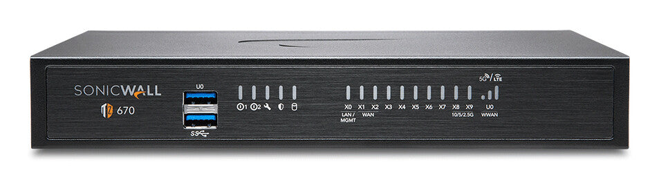 SonicWall TZ670 hardware firewall Desktop 5 Gbit/s