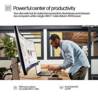 HP Series 5 Pro 34 inch WQHD USB-C Conferencing Monitor - 534pm
