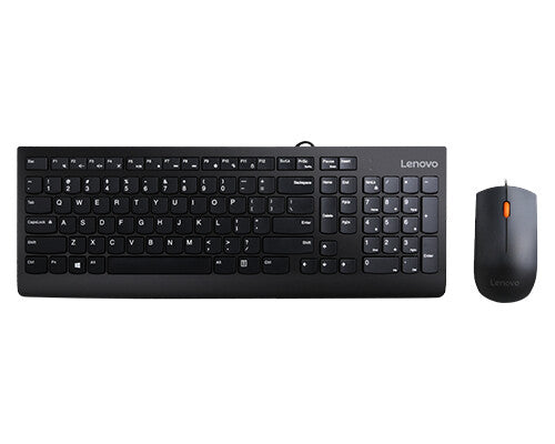 Lenovo 300 keyboard, USB, QWERTY, black