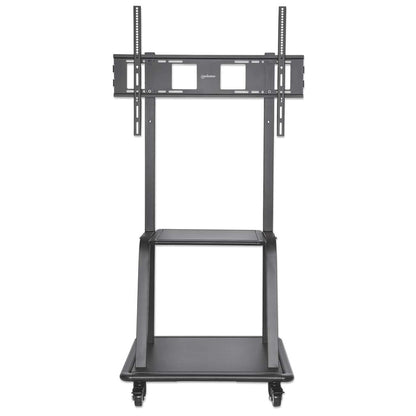 Manhattan TV & Monitor Mount, Trolley Stand, 1 screen, Screen Sizes: 37-100", Black, VESA 200x200 to 800x600mm, Max 150kg, LFD, Lifetime Warranty