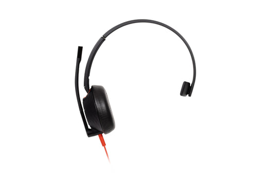 HP Poly Blackwire 5210 Monaural USB-C Headset +3.5mm Plug +USB-C/A Adapter (Bulk)