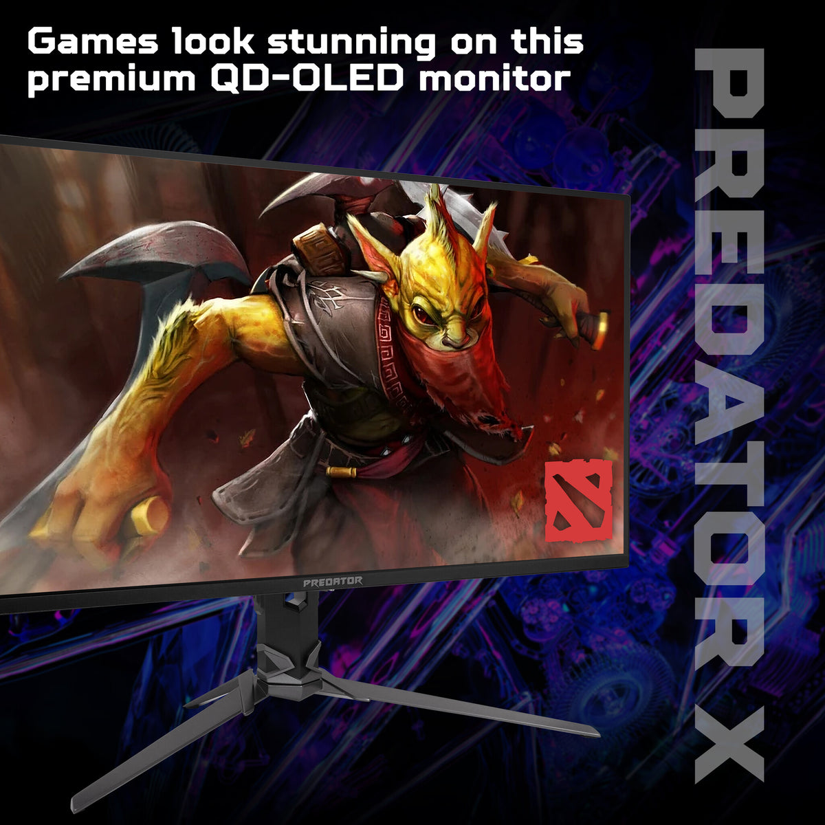 Acer X Predator X27X1 - 26.5", Ultra HD (3840x2160), QD-OLED, 240Hz, 0.03ms, HDR400 TrueBlack, FreeSync Premium Pro, Gaming Monitor