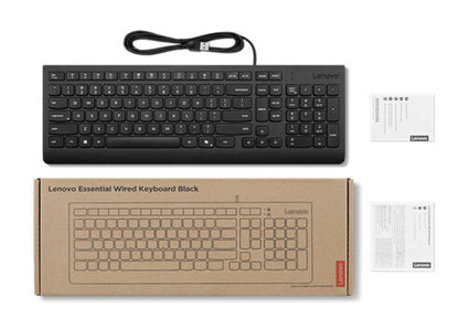Lenovo 4Y41R64642 keyboard Home/Office USB Danish Black