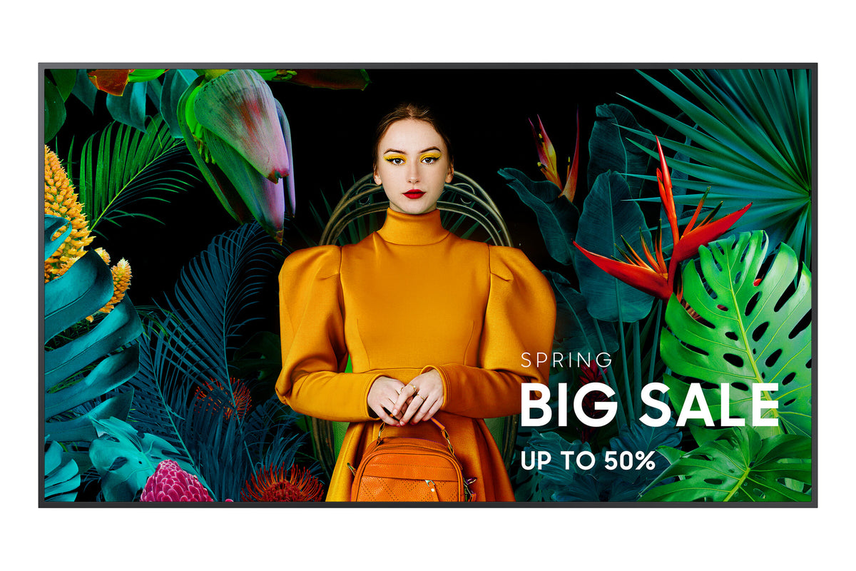 Samsung QH65C Digital signage flat panel 165.1 cm (65") LCD Wi-Fi 700 cd/m² 4K Ultra HD Black Tizen 24/7