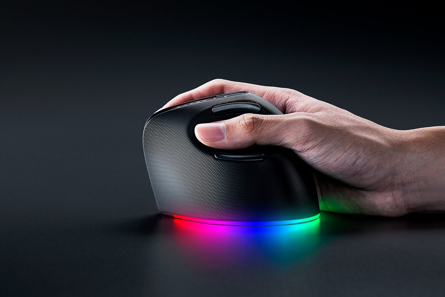 Razer Pro Click V2 Vertical mouse Universal Right-hand RF Wireless + Bluetooth + USB Type-C Optical 30000 DPI