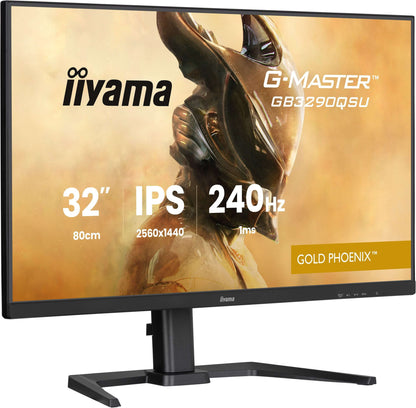 iiyama G-MASTER GB3290QSU-B1 computer monitor 80 cm (31.5") 2560 x 1440 pixels Quad HD LED Black