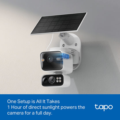 TP-Link Tapo Solar-Pow Dual-Lens Pan/Tilt Sec Cam Kit smart home security kit