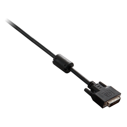 V7 Black Video Cable DVI-D Male to DVI-D Male 2m 6.6ft