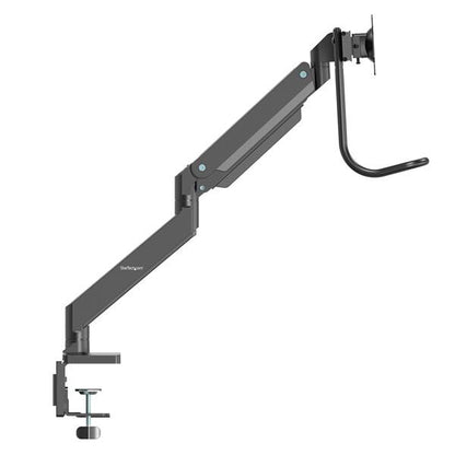 StarTech.com Desk Mount Dual Monitor Arm - Ergonomic Dual Monitor VESA Mount 32" (17.6lb/8kg) Displays - Crossbar Handle for Synchronized Full Motion - Height Adjustable - C-Clamp/Grommet