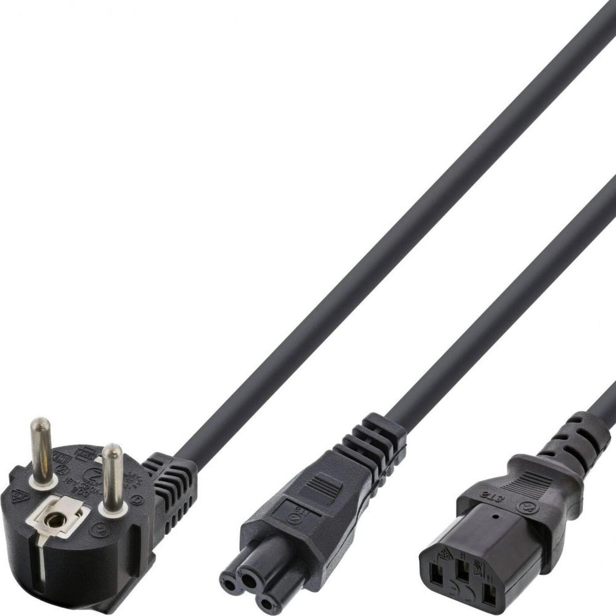 Microconnect PE011418 power cable Black 1.8 m Power plug type E+F C13 coupler + C5 coupler