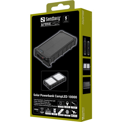 Sandberg Solar Powerbank CampLED 10000