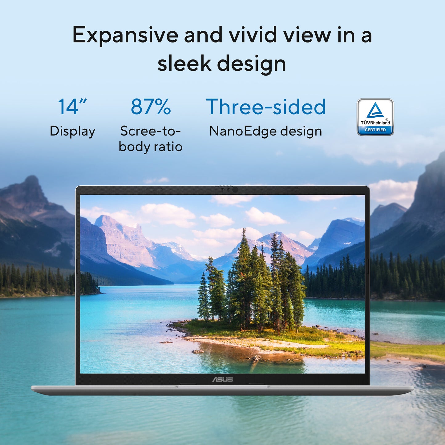 ASUS Vivobook 14 X1407AA-LY016W Copilot+ PC Intel Core Ultra 5 325 Laptop 35.6 cm (14") WUXGA 16 GB DDR5-SDRAM 1 TB SSD Wi-Fi 6 (802.11ax) Windows 11 Home Silver
