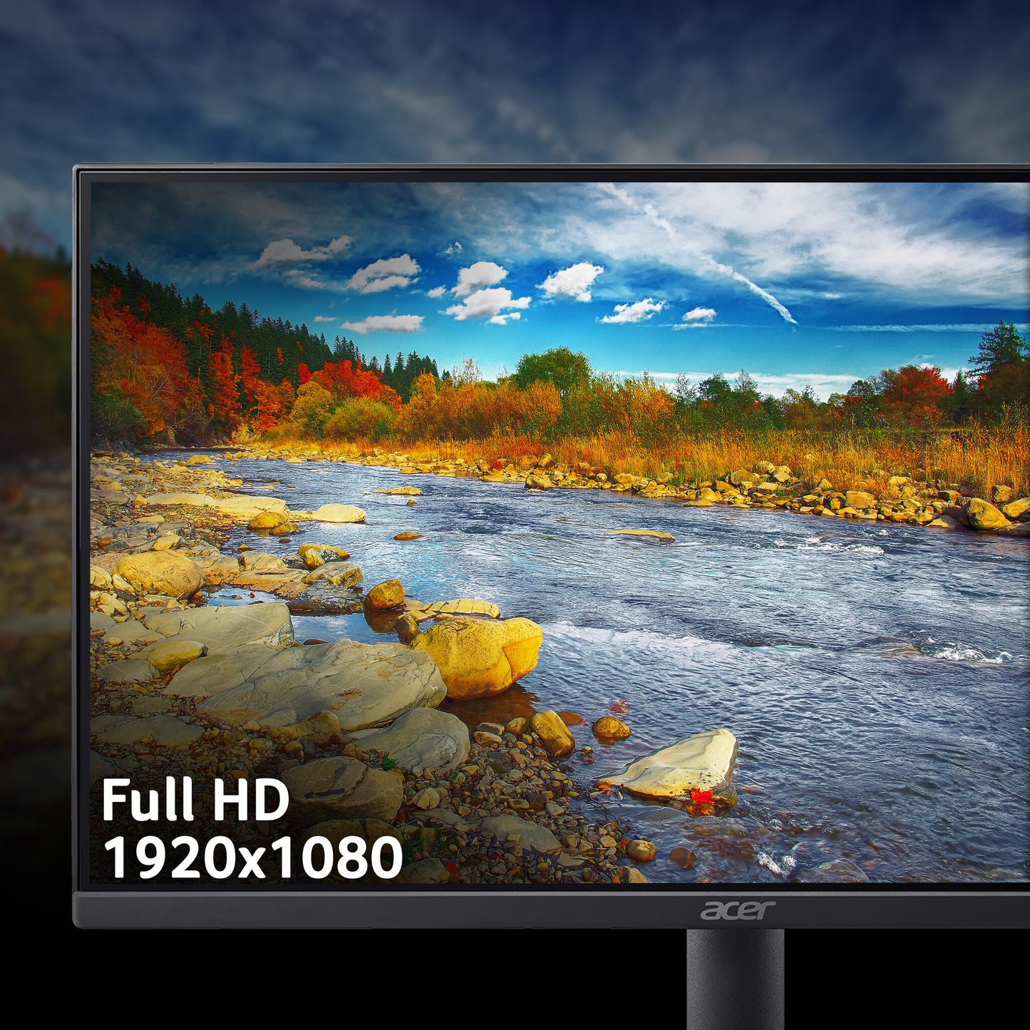 Acer EK1 EK221QJ0 - 21.5" IPS Full HD (1920x1080), 120Hz, 5ms, HDMI, VGA. Black