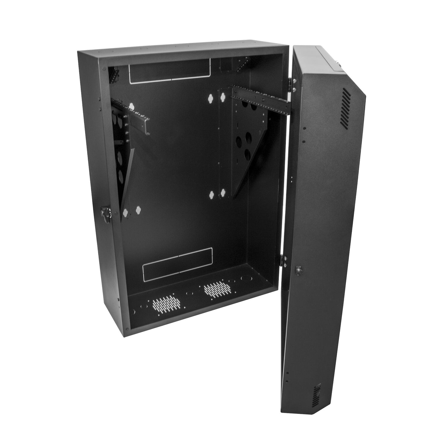 StarTech.com 8U 19" Vertical Wall Mount Server Rack Cabinet - Low Profile (15") - 30" Deep Locking Network Enclosure w/2U for Switch Patch Panel Router Mounting IT/Data Cabinet Assembled